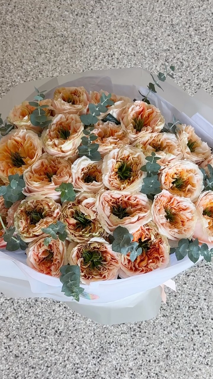 Dreamiest rose 🧡#bloomsinribbon #rosevilleflorist #floriststudio #sacramentoflorist #rocklinflorist